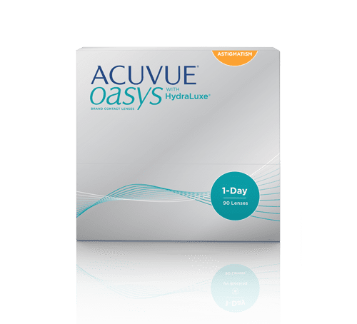 Acuvue Oasys 1-Day with Hydraluxe for Astigmatism (90 Pack)